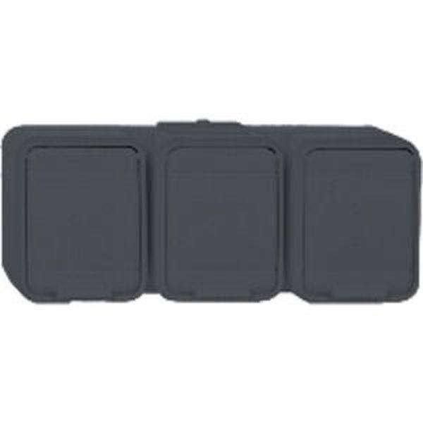 ELSO 455809 ELSO Steckdose 455809 3f. 16A waager. licht/basaltgrau Steckdose Aqua Top  1 St.