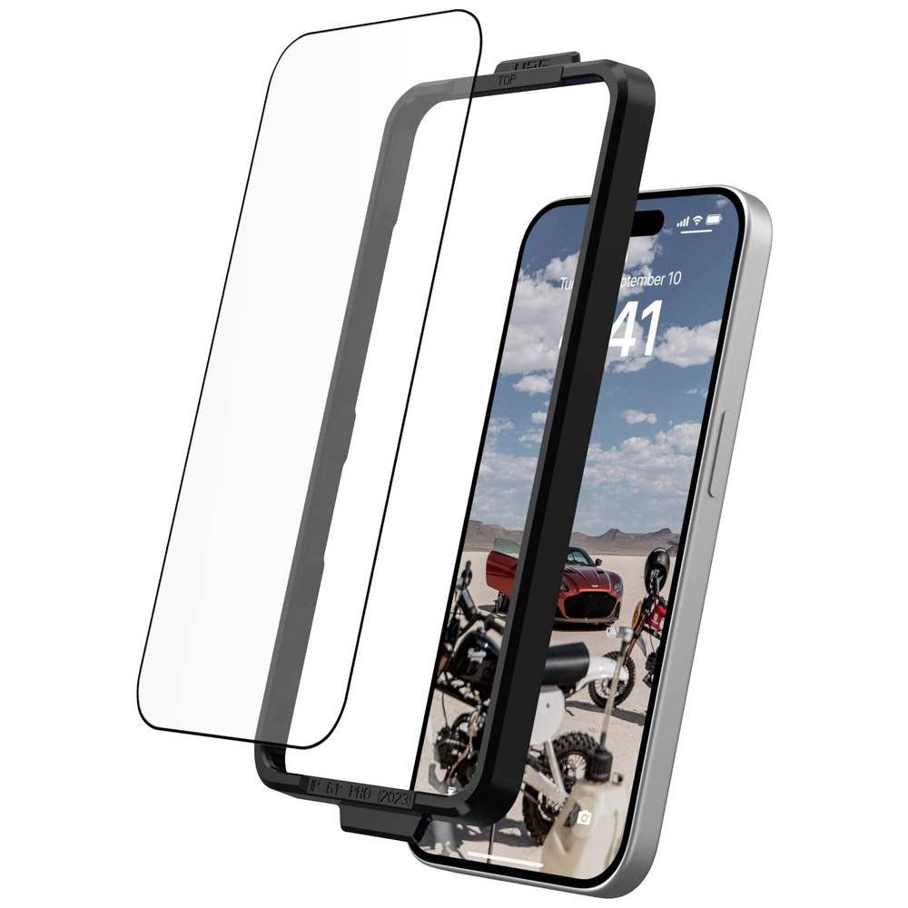 Urban Armor Gear Plus Tempered Glass Screenprotector (glas) Geschikt voor: iPhone 15 Pro 1 stuk(s)