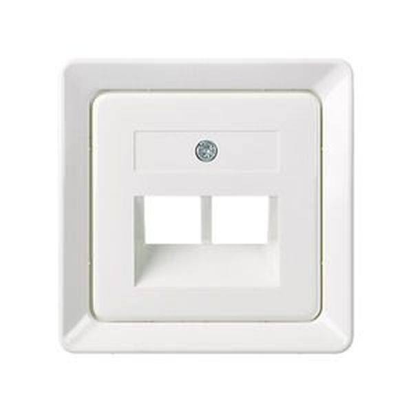 ELSO 503664 ELSO Zentralplatte 503664 für 2xRJ45 reinweiß 1 St.