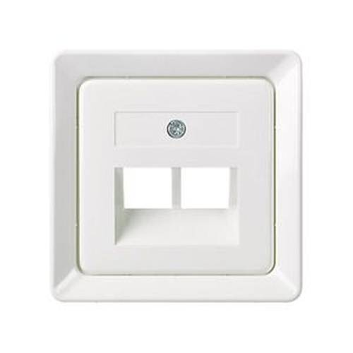 ELSO 503664 ELSO Zentralplatte 503664 für 2xRJ45 reinweiß 1 St.