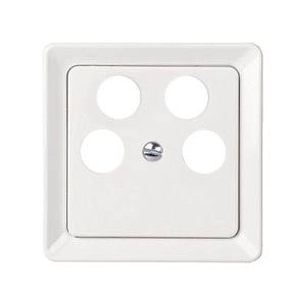 ELSO 206054 ELSO Zentralplatte 206054 Antenntenst. 4Loch reinweiß 1 St.