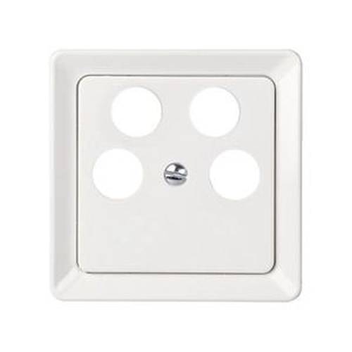 ELSO 206054 ELSO Zentralplatte 206054 Antenntenst. 4Loch reinweiß 1 St.