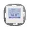Anzeige eines Thermostats mit der Marke 'Schneider Electric', zeigt 'ECO' und eine Solltemperatur von 17,0°C an, aktuell 16,0°C.