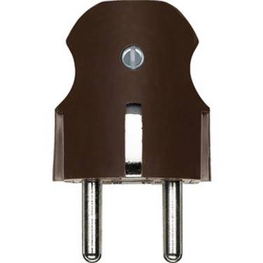Merten SCHUKO-Stecker, dunkelbrasil 122415