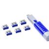 Smartkeeper USB-A Port Schloss UL03PKDB 6er Set Dunkelblau inkl. 1 Schlüssel UL03PKDB