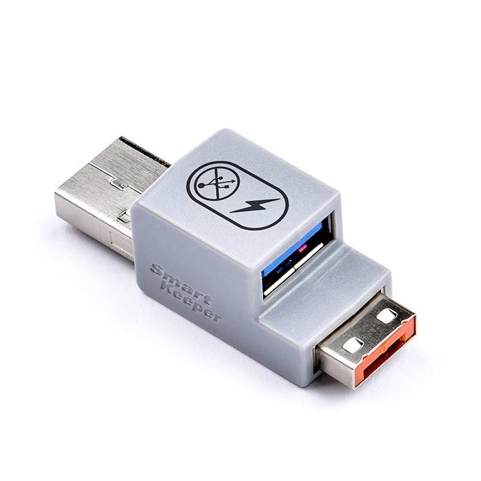 SMARTKEEPER Basic \"USB-A Port\" Smart Data Blocker orange