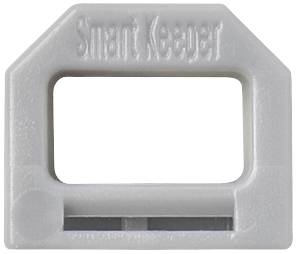 Graues Plastikgerät mit rechteckiger Öffnung und der Aufschrift 'Smart Keeper' oben.