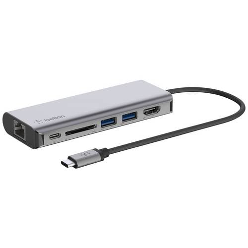 Belkin USB-C® Dockingstation AVC008btSGY Passend für Marke Dockingstations: Universal integrierter Kartenleser
