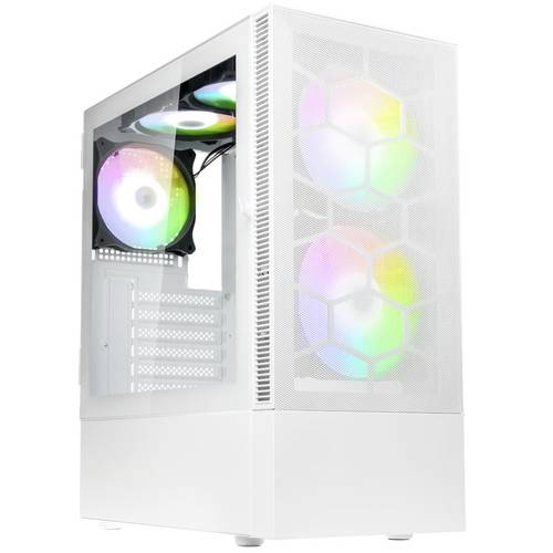 Kolink Kolink Observatory MX Mesh ARGB Midi Tower Case - White Midi-Tower Gehäuse, Gaming-Gehäuse, PC-Gehäuse Weiß