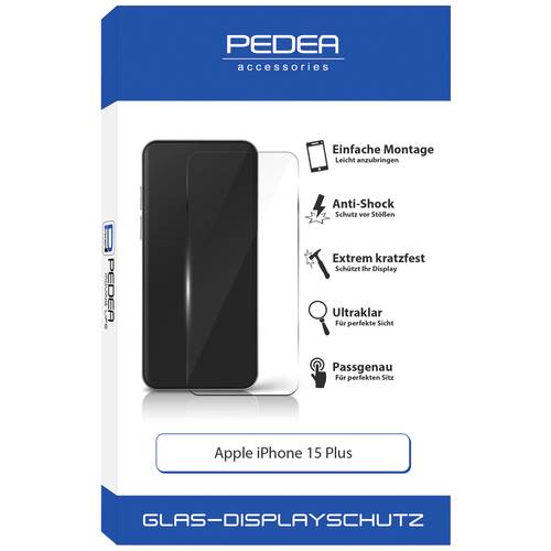 Thumbnail - Pedea 50170099 Displayschutzglas Apple iPhone 15 Plus 1 St. Anti-Fingerprint 50170099