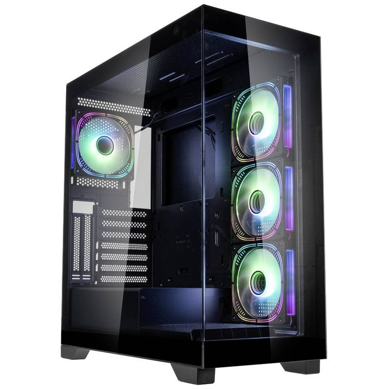 Kolink Kolink Unity Peak ARGB Midi-Tower Showcase, Tempered Glass - schwarz Midi-Tower Gehäuse, Gaming-Gehäuse, PC-Gehäu