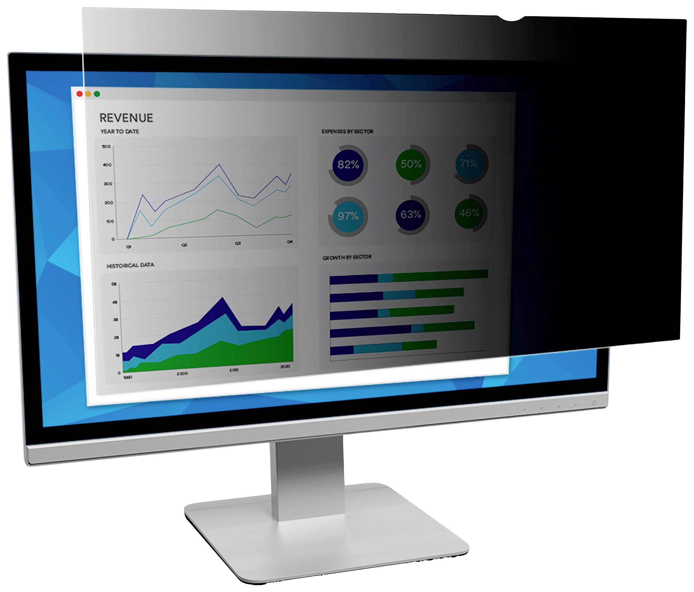 3M Blickschutzfilter for 23.5\" Widescreen Monitor - Bildschirmfilter (23.5\" wide) - Schwarz (7100196