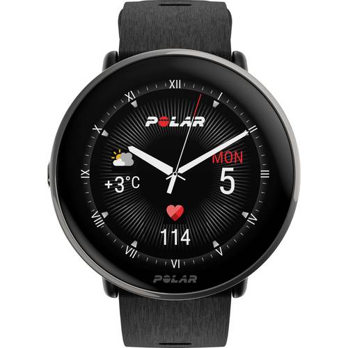 Polar Ignite 3 Titanium Silikon Sportuhr 43 mm S/L Schwarz