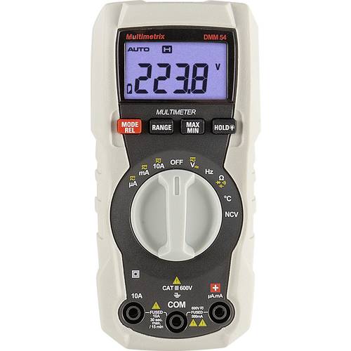 Thumbnail - Multimetrix DMM 54 Hand-Multimeter digital CAT III 600 V Anzeige (Counts): 4000