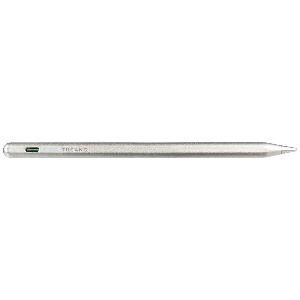 Tucano Active Stylus Pen Digitale pen Herlaadbaar Zilver