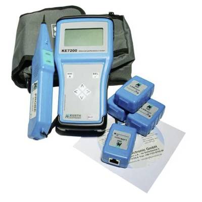 Kurth Electronic KE7200 PRO Kit Netzwerkprüfgerät Durchgang, Identifikation, Leitungsverfolgung, Polarität, Unterbrechun