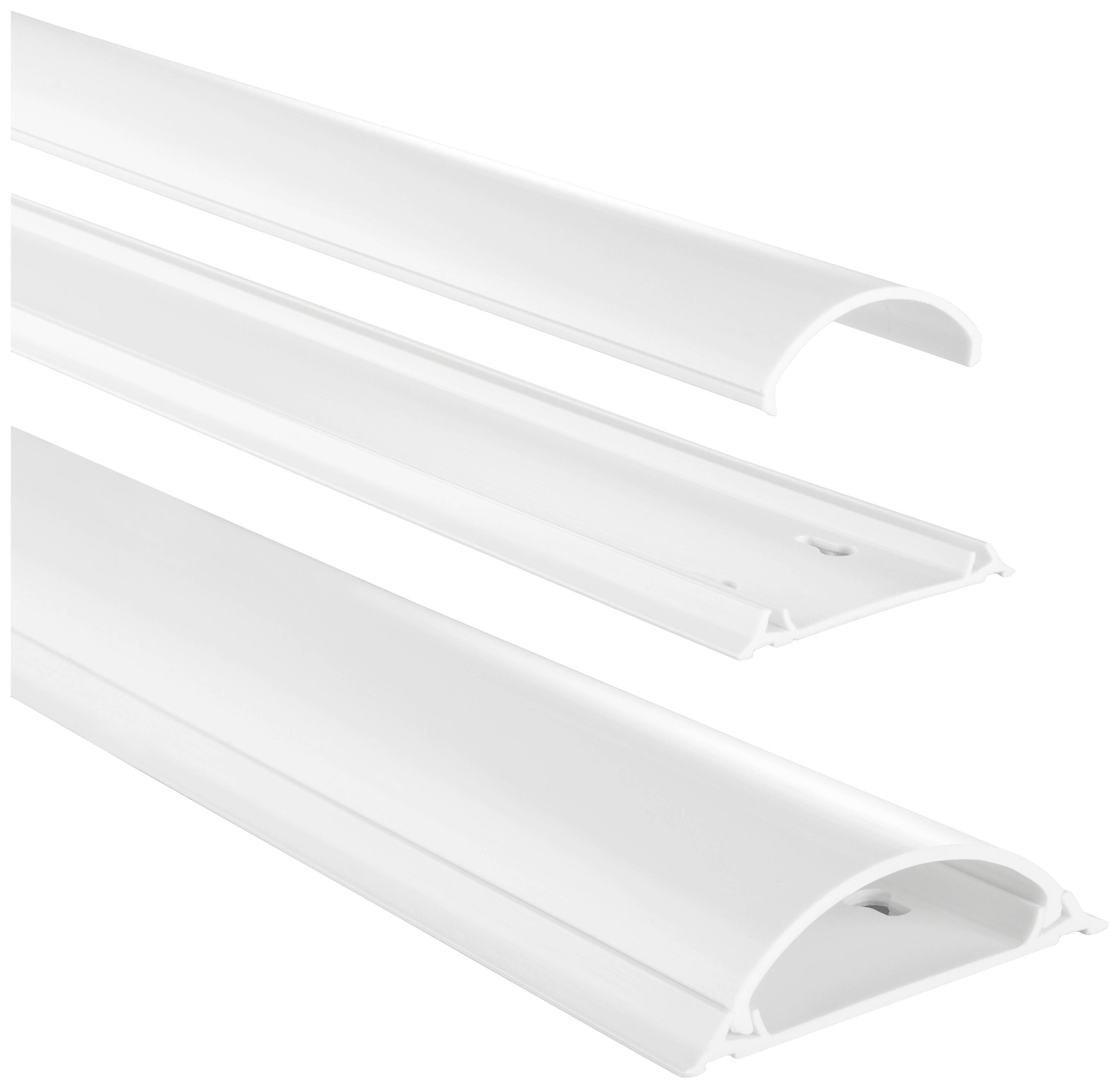 Hama halbrund PVC Kabelkanal 100 cm weiß