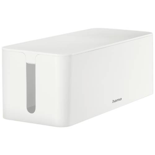 hama 00221011 Kabelbox Maxi, für Steckdosenleiste, 40,6 x 15,6 x 13,5 cm, Weiß