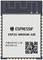 Eine Abbildung des ESP32-WROOM-32E von Espressif Systems. Es zeigt das Logo, Modellnamen und einen QR-Code.