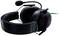 Schwarzes Gaming-Headset mit Mikrofon und grünen Akzenten, ideal für Spielekommunikation und immersiven Klang.