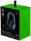 Grüne Verpackung eines Razer Blackshark V2 X Gaming-Headsets. Zeigt das Headset mit Mikrofon und Logos. Text: 'Razer Blackshark V2 X'.