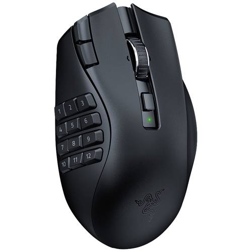 Thumbnail - RAZER Naga V2 HyperSpeed Ergonomische Gaming-Maus Bluetooth®, Funk Optisch Schwarz 21 Tasten 30000 dpi Ergonomisch
