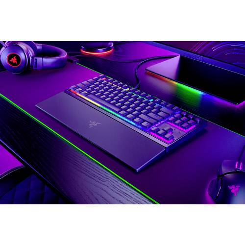 Thumbnail - RAZER Ornata V3 Tenkeyless GER Kabelgebunden Gaming-Tastatur Deutsch, QWERTZ Schwarz Beleuchtet, Handballenauflage, Spri...