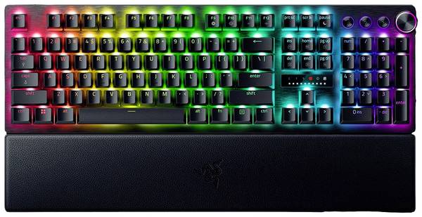 RAZER Huntsman V3 Pro Kabelgebunden Gaming-Tastatur Deutsch, QWERTZ Schwarz Beleuchtet, Handballenauflage