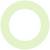Ein hellgrüner Kreis mit offenem Zentrum auf weißem Hintergrund, oft genutzt als dekoratives Element oder Symbol für Kontinuität.