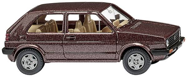 Wiking 004504 H0 PKW Modell Volkswagen Golf II, umbrabraun-met.