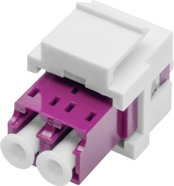 Digitus LWL-Kupplung DIGITUS - LWL LC/LC-Duplex-Kupplung, Multimode-OM4, Keystone-Modul