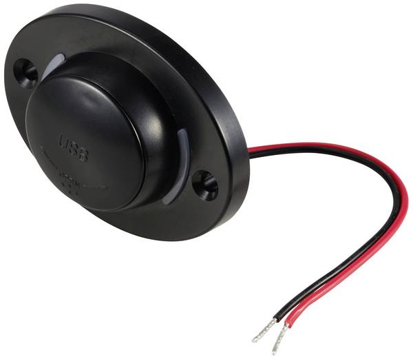 TRU COMPONENTS TC-12114148 Dual USB-A Einbaubuchse mit Beleuchtung    Inhalt: 1 St.