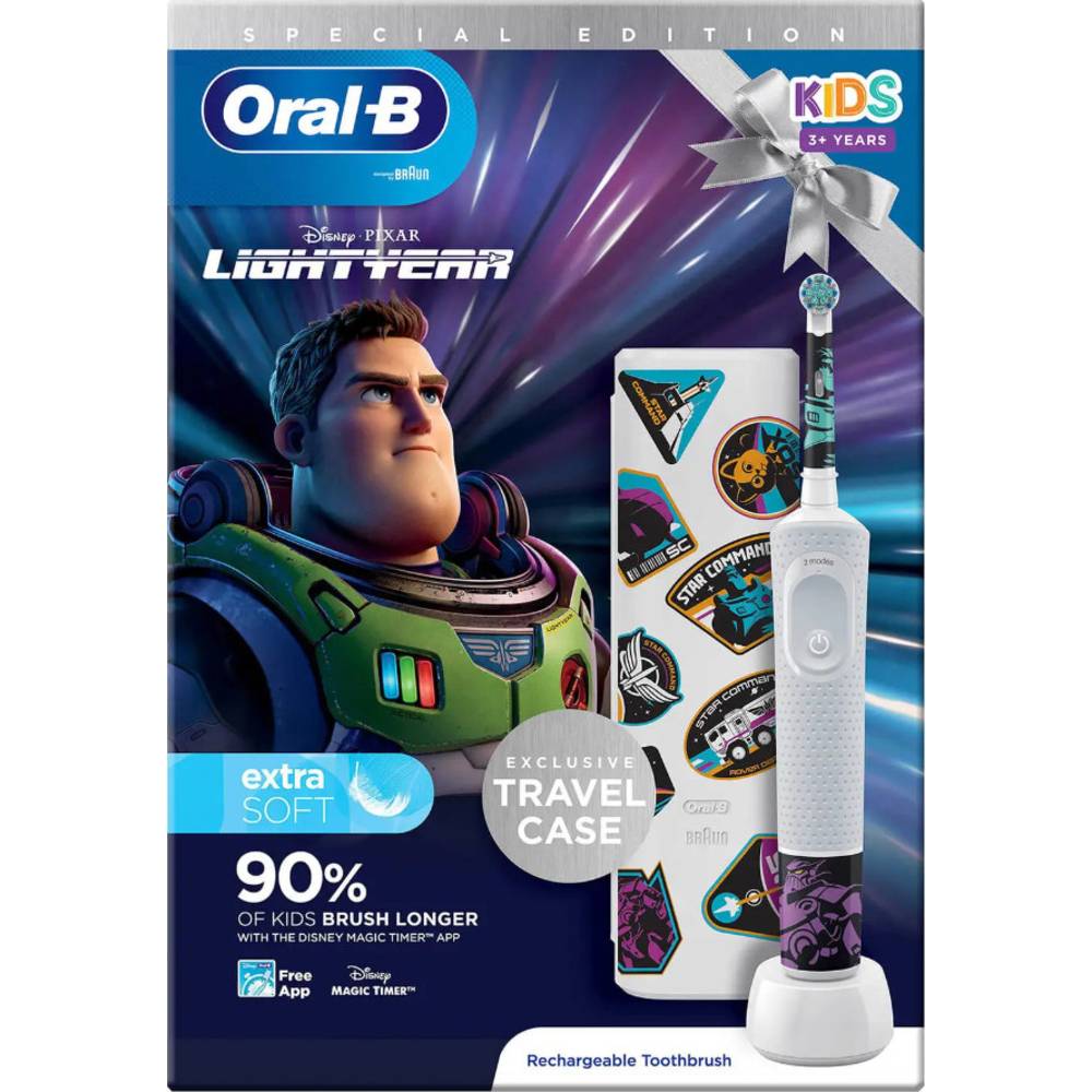 Oral-B Vitality D100.413 Kids Lightyear D100.413.2K Elektrische kindertandenborstel Roterend-oscille