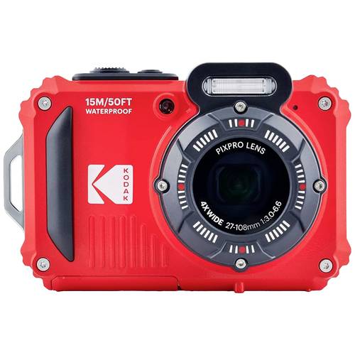 Kodak Pixpro WPZ2RD Digitalkamera 15 Megapixel Opt. Zoom: 4 x Rot inkl. Akku, inkl. Blitzgerät Bildstabilisierung, WiFi,...