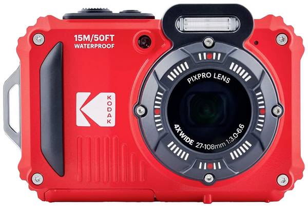Kodak Pixpro WPZ2RD Digitalkamera 15 Megapixel Opt. Zoom: 4 x Rot inkl. Akku, inkl. Blitzgerät Bildstabilisierung, WiFi, Wasserdicht, Unterwasserkamera, Stoßfest, Staubgeschützt