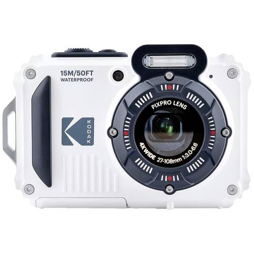 Kodak Pixpro WPZ2WH Digitalkamera 15 Megapixel Opt. Zoom: 4 x Weiß inkl. Akku, inkl. Blitzgerät Bildstabilisierung, WiFi...