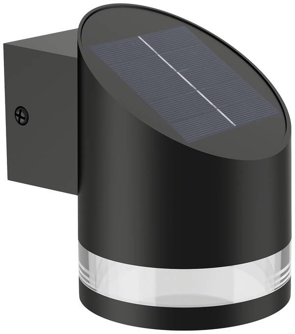 Philips LED Fyce 8720169265585 Solar-Außenwandleuchte  LED LED fest eingebaut 1.5 W Schwarz