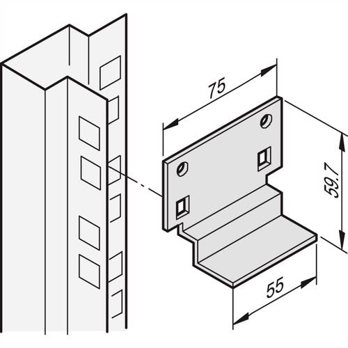 nVent SCHROFF 20118592 Gleitschiene 1 St.