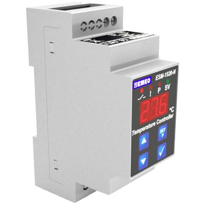 Temperaturregler mit Display, digitaler Anzeige und Bedientasten. Zeigt aktuelle und Zieltemperatur. Zur Regelung von Temperaturen.