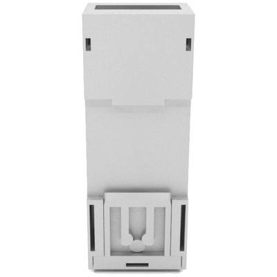 Ein weißer, rechteckiger Behälter in minimalistischem Design mit vertikalen Einkerbungen, möglicherweise ein Luft- oder Wasserreiniger.