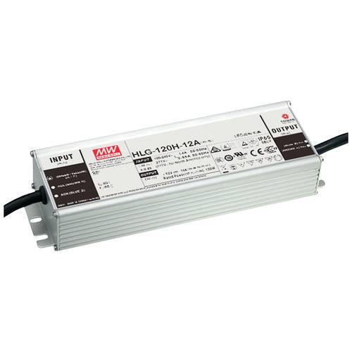 MEAN WELL HLG-120H-12 LED-Treiber, LED-Trafo 120 W 10 A 12 V nicht dimmbar 1 St.