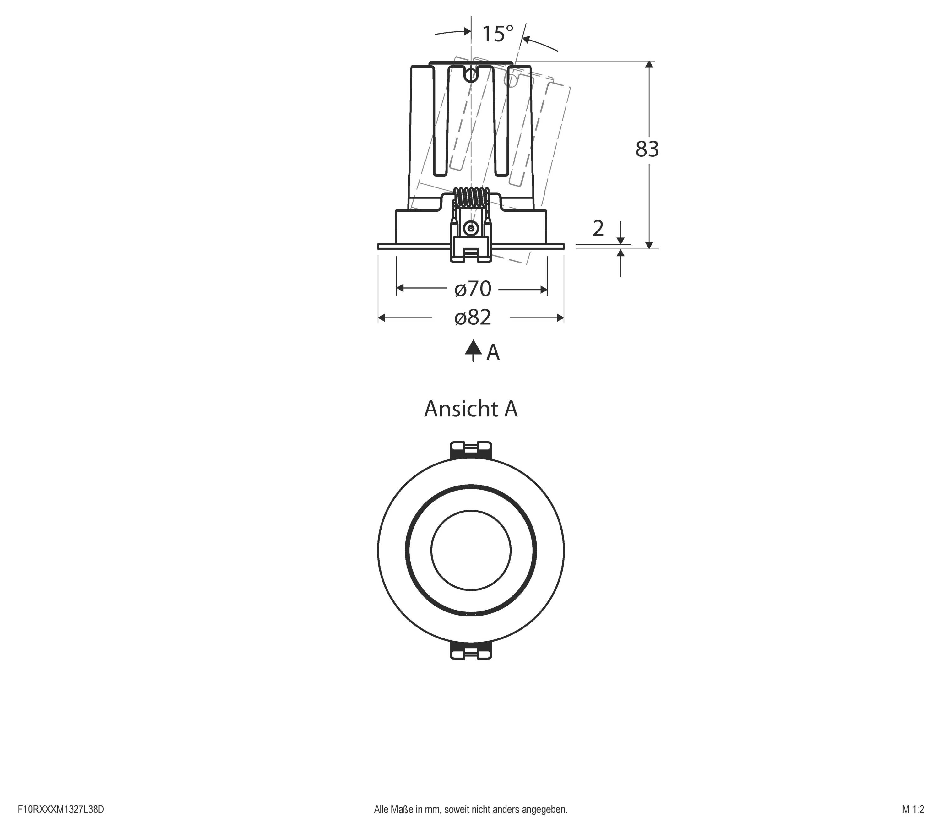 EVN F10RXXXM1327L38D F10RXXXM1327L38D LED-Deckenstrahler-1