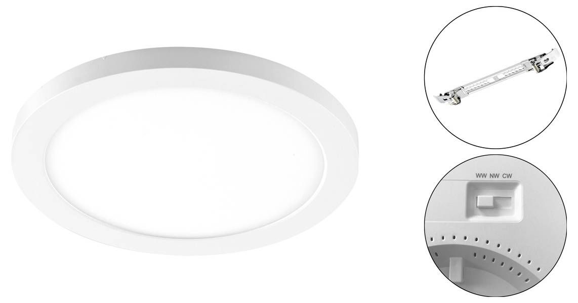 EVN LPRV170125 LPRV170125 LED-Deckenleuchte LED LED fest eingebaut-1