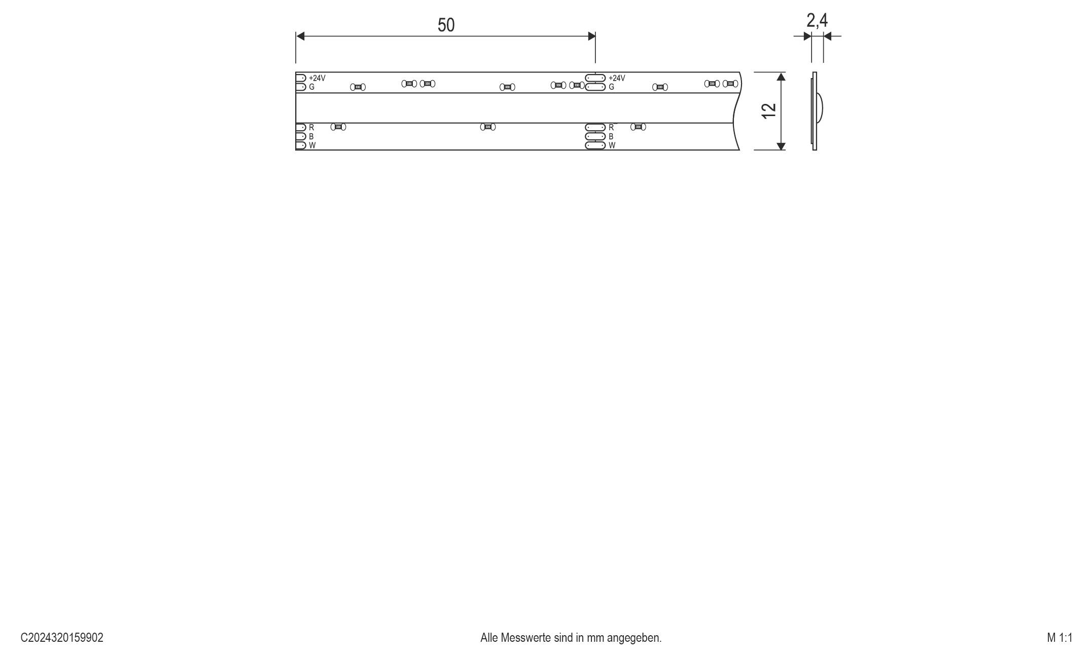 EVN C2024320159902 C2024320159902 LED-Streifen EEK: G (A - G) 1 St.-2