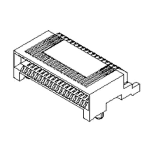 Thumbnail - Molex Einbau-Buchsenleiste (Standard) Polzahl Gesamt 68 Rastermaß: 0.80 mm 755860002 1 St. Tape on Full reel