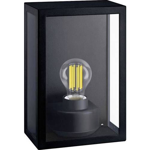 Philips LED Alzor 8720169266414 Außenwandleuchte E27 Schwarz