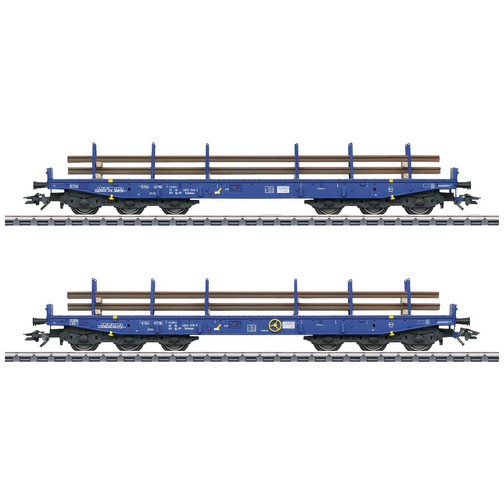 Märklin 48659 H0 set van 2 wagens voor zwaar transport van het type Salmmps van Railpro