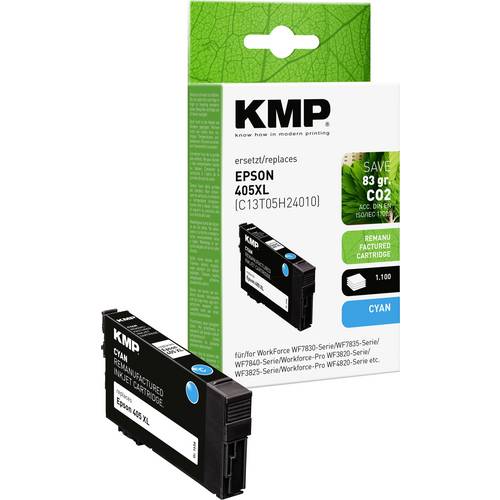KMP Druckerpatrone ersetzt Epson 405XL, T05H2 Kompatibel Cyan 1656,4003 1656,4003