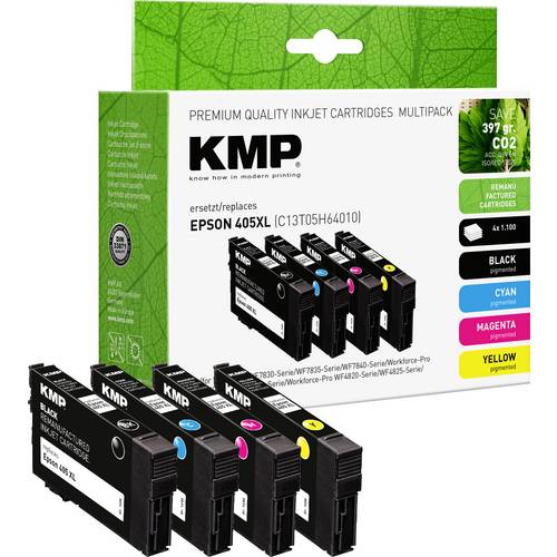 KMP Druckerpatrone ersetzt Epson 405XL, T05H6, T05H1, T05H2, T05H3, T05H4 Kompatibel Kombi-Pack Schwarz, Cyan, Magenta, ...