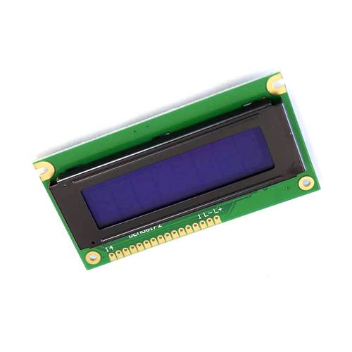 Display Elektronik LCD-Display Schwarz, Weiß Blau (B x H x T) 84 x 44 x 10.5 mm DEM08172SBH-PW-N